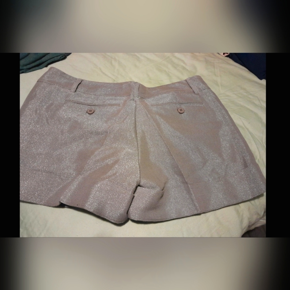 Silver Trendy Troser Shorts
